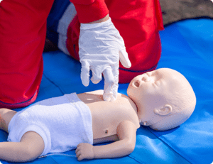 Steps to gove CPR To A Child or infant