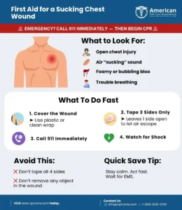 First Aid for a Sucking Chest Wound post img First Aid for a Sucking Chest Wound post img